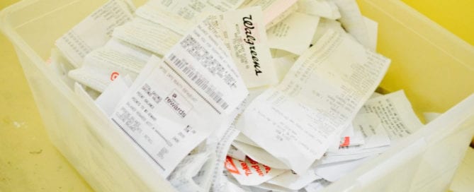 Information found in receipts are part of cash book inputs.