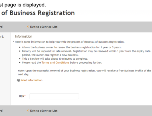 A Definitive Guide to Business Renewal, as Specified by ACRA