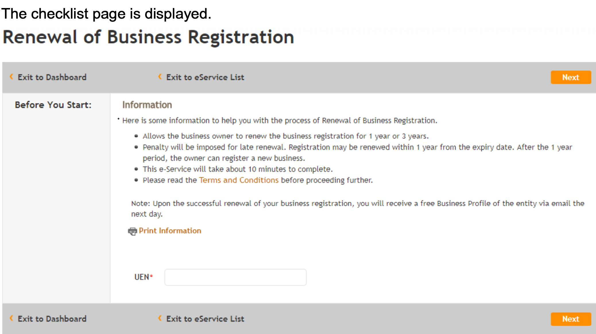 ACRA set this requirements for the renewal of a business registration.